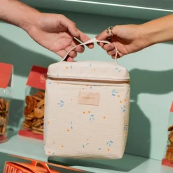 Nobodinoz Sac isotherme pour biberon et déjeuner Concerto Opera Orange Cherries