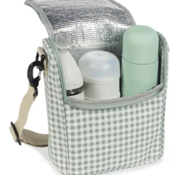Walking Mum Sac repas isotherme I Love Vichy vert