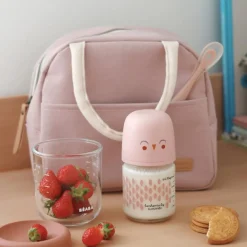 Béaba Sac repas isotherme rose poudré