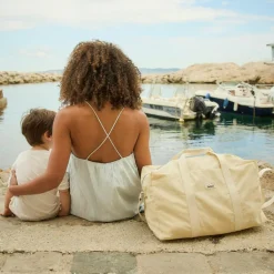 Outlet Sac week-end Sorbet citron en coton irisé Sac Week-End