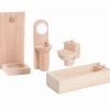 Plan Toys Salle de bain en bois naturel