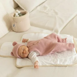 Sale Salopette en maille Rose poudre (1-3 mois) Tenue De Naissance