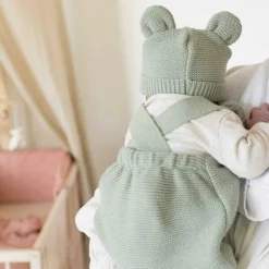 Sale Salopette en maille Vert Olive (1-3 mois) Tenue De Naissance