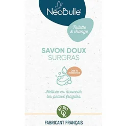 Outlet Savon Doux Surgras pour peaux sensibles bio (100 g) Cosmétiques Pour Bébé