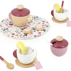 Janod Service à thé en bois Twist