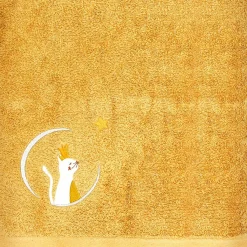 L'oiseau bateau Serviette de bain chat caramel personnalisable (70 x 140 cm)