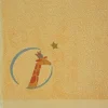 L'oiseau bateau Serviette de bain Girafe Vanille personnalisable (70 x 140 cm)