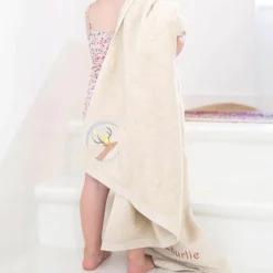 Best Serviette de bain jaune pâle Daim personnalisable (50 x 100 cm) Serviette De Bain