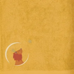 L'oiseau bateau Serviette de bain lion safran personnalisable (100 x 100 cm)