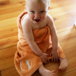 L'oiseau bateau Serviette de bain oie sauvage pêche personnalisable (70 x 140 cm)