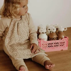 Sale Serviette de cantine Gaze Léopard Bavoirs