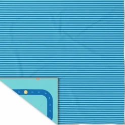 New Serviette de plage 2 en 1 Circuit Bleu (180 x 180 cm) Serviette De Plage