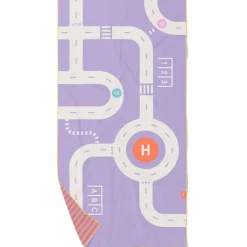 Quut Serviette de plage 2 en 1 Circuit Lavande (140 x 70 cm)