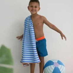 Quut Serviette de plage 2 en 1 Circuit Bleu (140 x 70 cm)