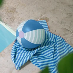 Quut Serviette de plage 2 en 1 Circuit Bleu (140 x 70 cm)