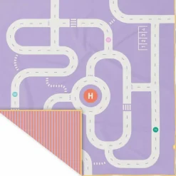 Sale Serviette de plage 2 en 1 Circuit Lavande (180 x 180 cm) Serviette De Plage