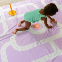 Sale Serviette de plage 2 en 1 Circuit Lavande (180 x 180 cm) Serviette De Plage