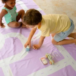 Sale Serviette de plage 2 en 1 Circuit Lavande (180 x 180 cm) Serviette De Plage