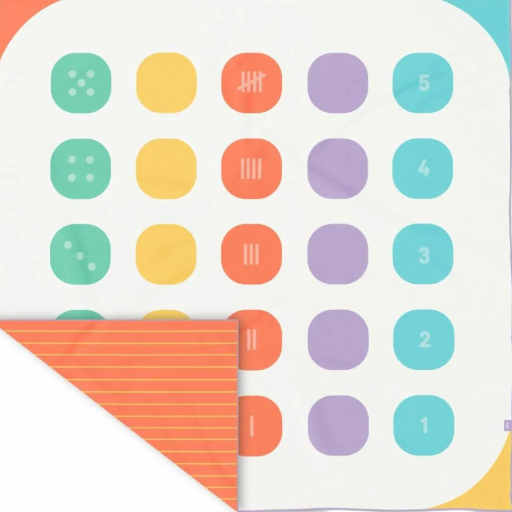 Quut Serviette de plage 2 en 1 Jeu d'équilibre (180 x 180 cm)