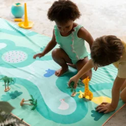 Quut Serviette de plage 2 en 1 Safari (180 x 100 cm)