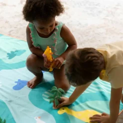 Quut Serviette de plage 2 en 1 Safari (180 x 100 cm)