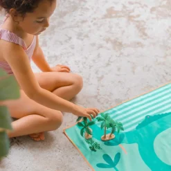 Quut Serviette de plage 2 en 1 Safari (180 x 100 cm)