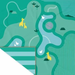 Quut Serviette de plage 2 en 1 Safari (180 x 180 cm)