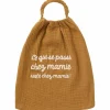 Clearance Serviette élastique chez mamie en gaze de coton havane Bavoirs