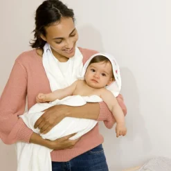 Baby to Love Serviette tablier de bain papillon Arc-en-ciel (108 x 107 cm)