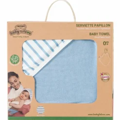 Baby to Love Serviette tablier de bain papillon Marinière
