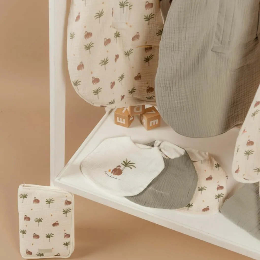 Noukie's Set 3 bavoirs mousseline Cute gorilla