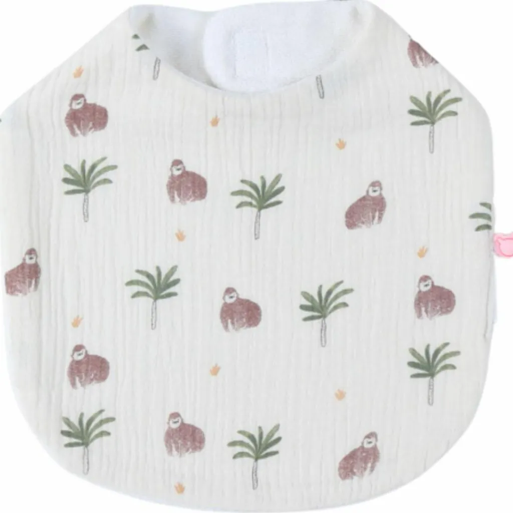 Noukie's Set 3 bavoirs mousseline Cute gorilla