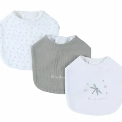 Noukie's Set 3 bavoirs mousseline Smart flowers