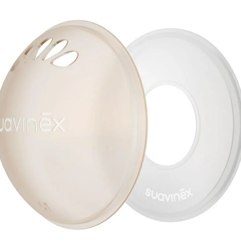 Suavinex Set 2 coupelles recueille-lait + 2 coupelles protectrices