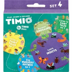 Timio Set 4 de 5 disques pour lecteur éducatif d'audio et de musique