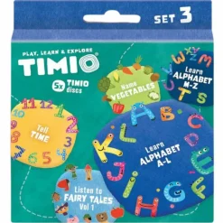 Timio Set 3 de 5 disques pour lecteur éducatif d'audio et de musique