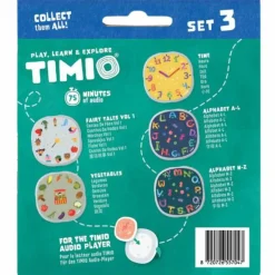 Timio Set 3 de 5 disques pour lecteur éducatif d'audio et de musique
