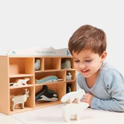 Tender Leaf Set animaux en bois Animaux polaires