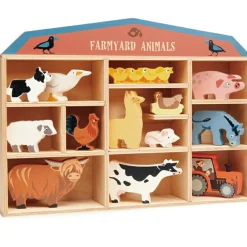 Online Set animaux en bois Ferme Figurines De Jeu