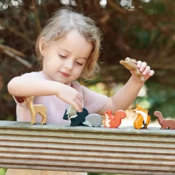 Clearance Set animaux en bois Forêt Figurines De Jeu