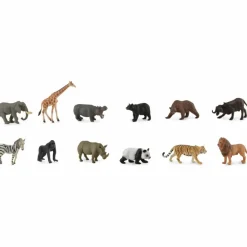 Collecta Set de 12 Animaux Sauvages (7-11 cm)