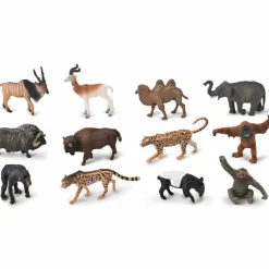 Outlet Set de 12 Animaux Sauvages (7-11 cm) Figurines De Jeu