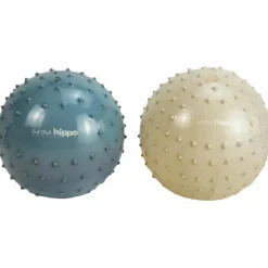 Find that hippo Set de 2 balles sensorielles bleu métallique et kaki