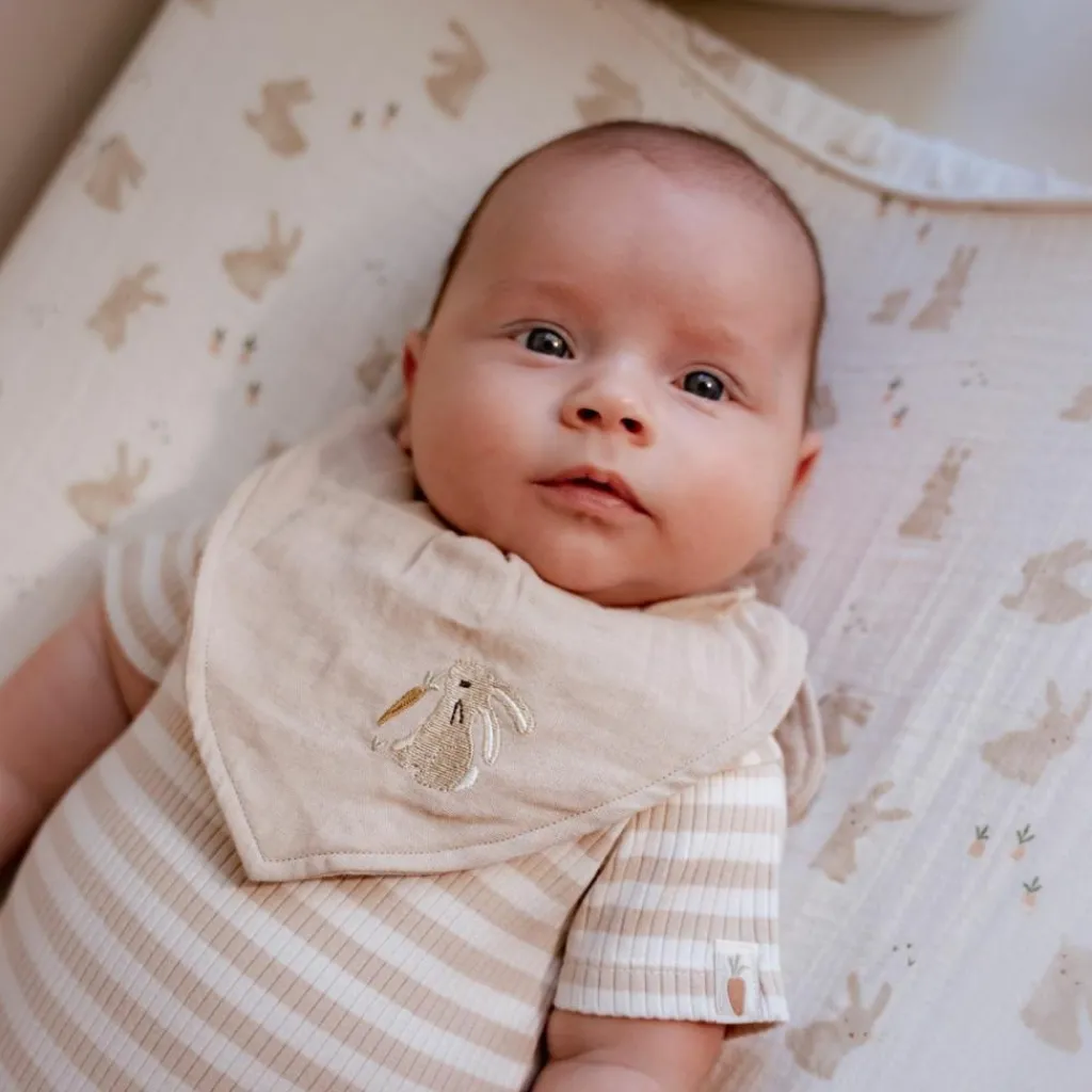 Hot Set de 2 bavoirs bandana Baby Bunny Bavoirs