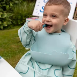 Clearance Set de 2 bavoirs Bleu Bavoirs