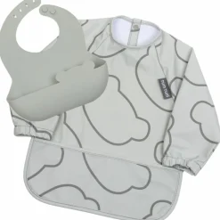 Online Set de 2 bavoirs Gris Bavoirs