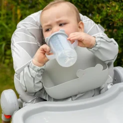 Online Set de 2 bavoirs Gris Bavoirs