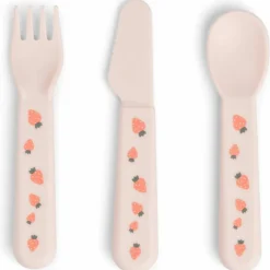 New Set de 3 couverts Foodie Tiny farm Rose Couverts