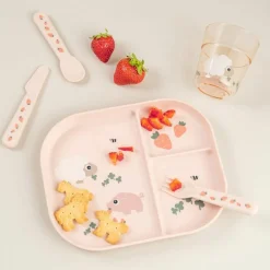 New Set de 3 couverts Foodie Tiny farm Rose Couverts
