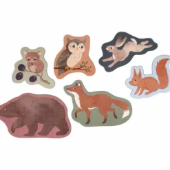 Filibabba Set de 7 puzzles Animaux nordiques
